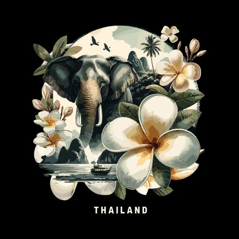 Thai-tempel Elefant Bangkok Pagode