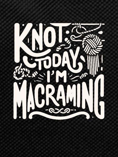 Creative macrame artist Funny macrame