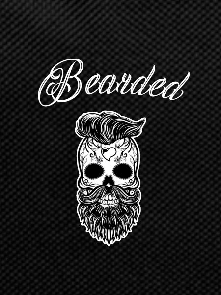 Skull Bearded Skull Stylish Bearded