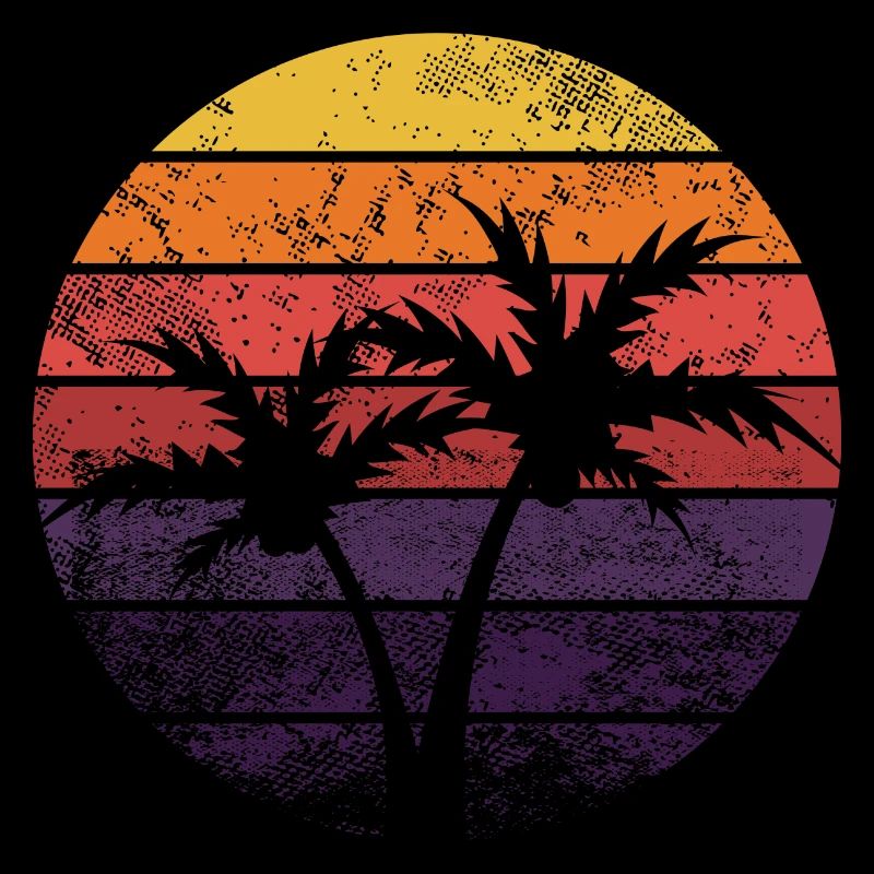 Retro Sun Palms