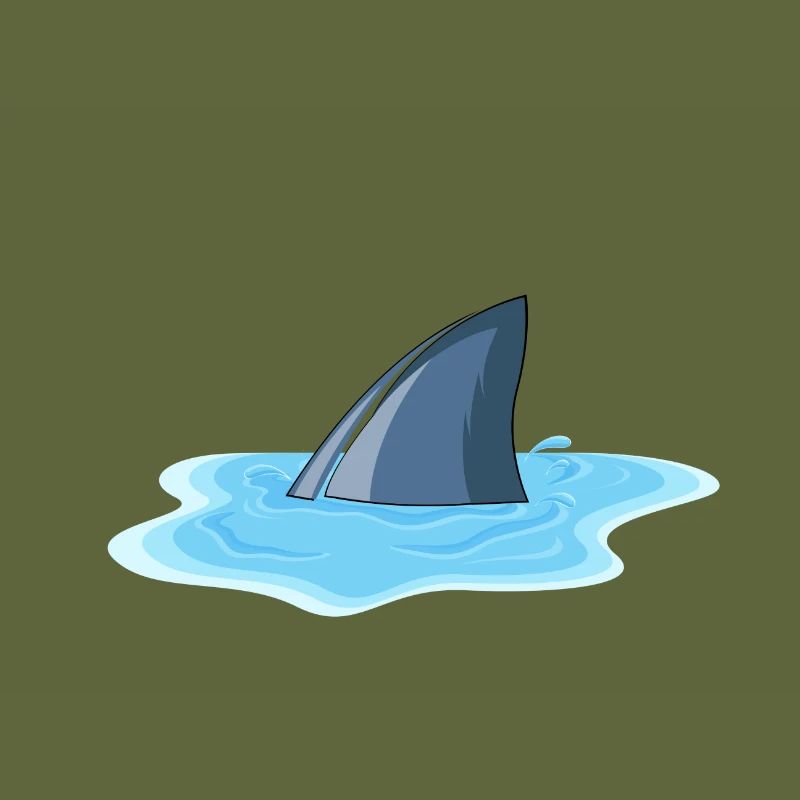 Shark fin puddle
