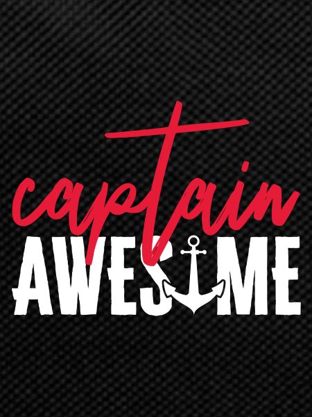 Captain Awesome Funny Sailing Boating