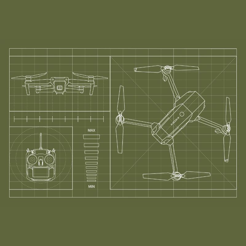 Drone Quadcopter Blueprint Drone Pilot
