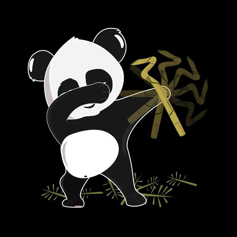 dabbing panda - bamboo panda bear gift