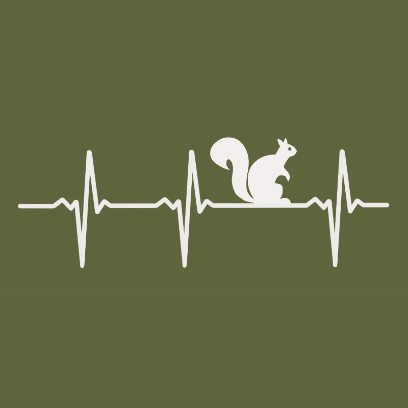 Squirrel EKG gift idea, cardiogram