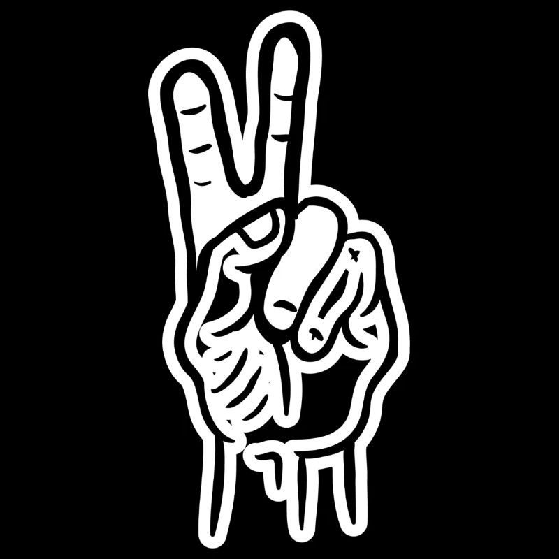 Peace Zeichen Frieden Hipster cool vintage