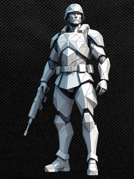 Soldier - Low Poly Army Design