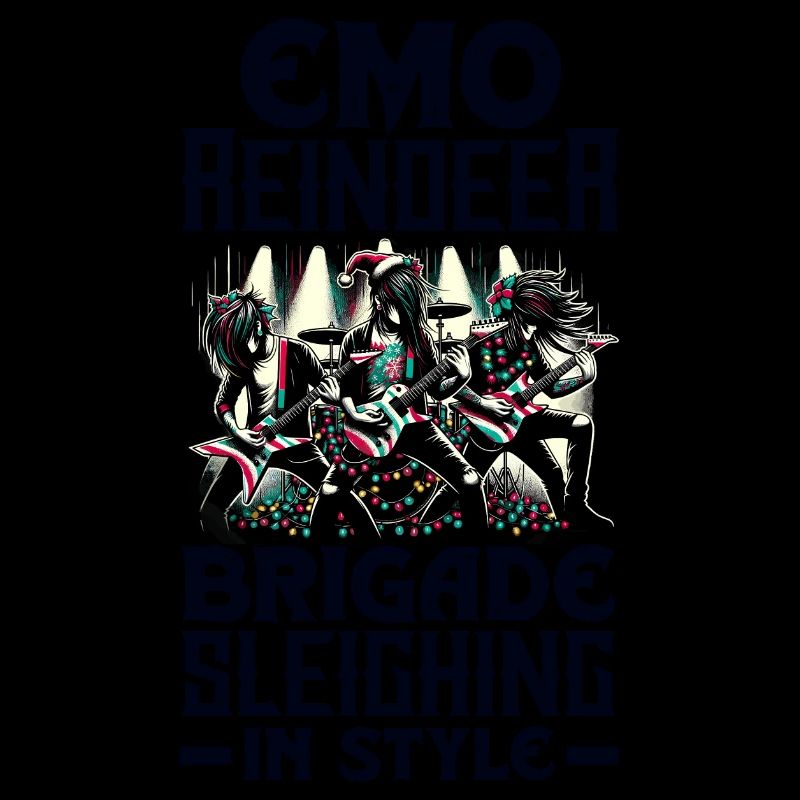 Emo Reindeer Brigade Sleighing in Style Emocore