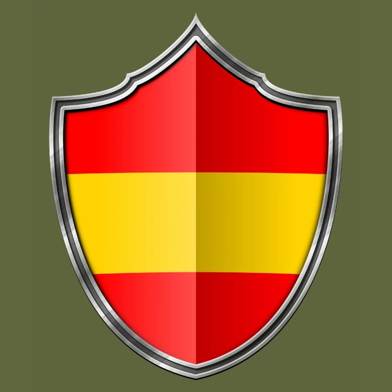 Espagne argent emblème du drapeau 015