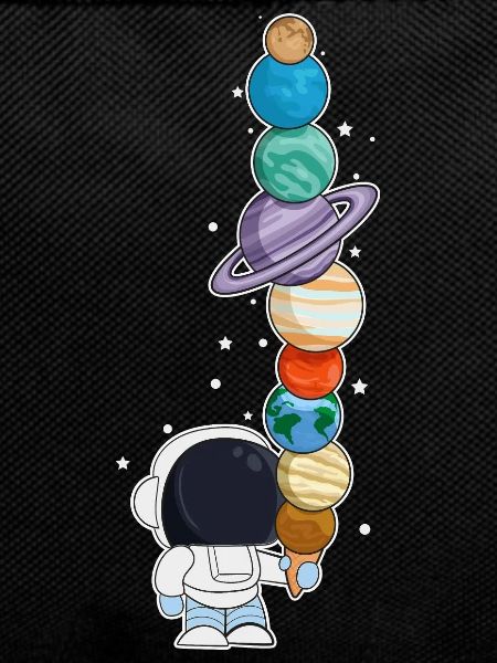 Astronaut with ice cream