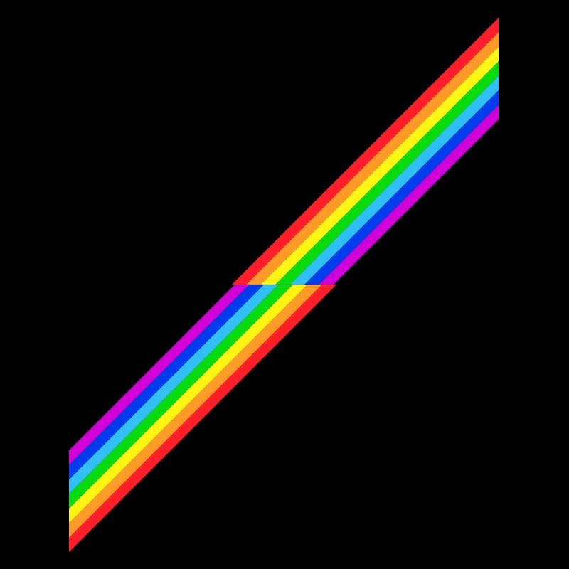 Regenbogen Rainbow Retro Geschenk