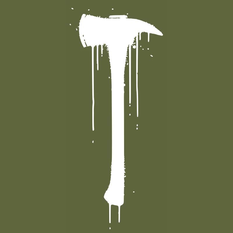 Fire Brigade Axe Graffiti Drop Vector