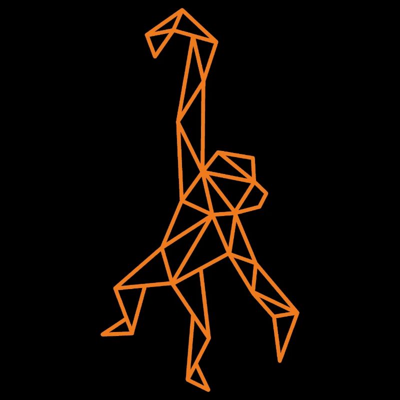 Monkey Geometric Line