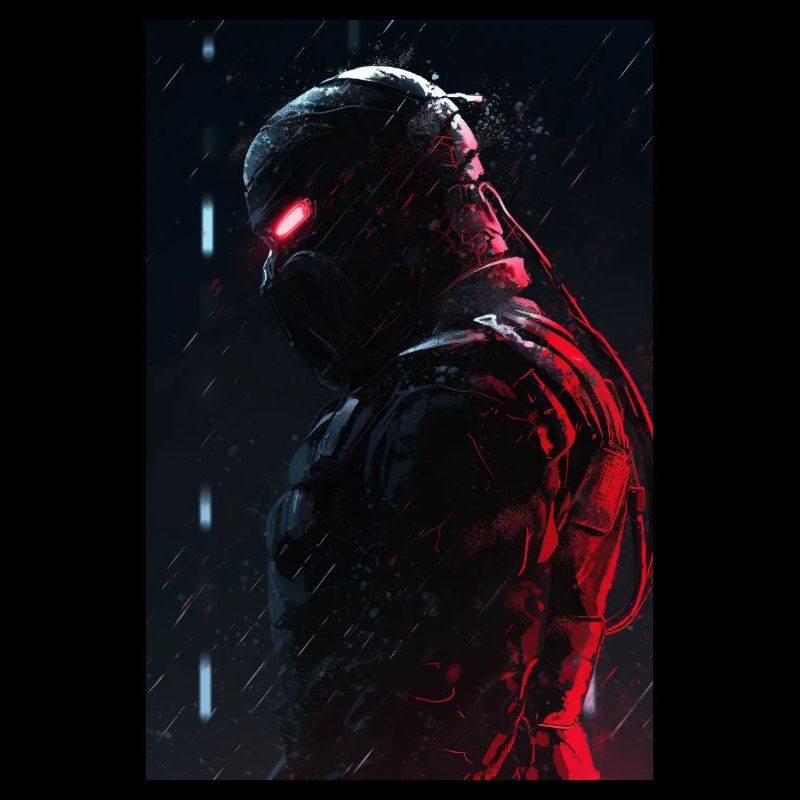 Neon Cyber Future Warrior #7