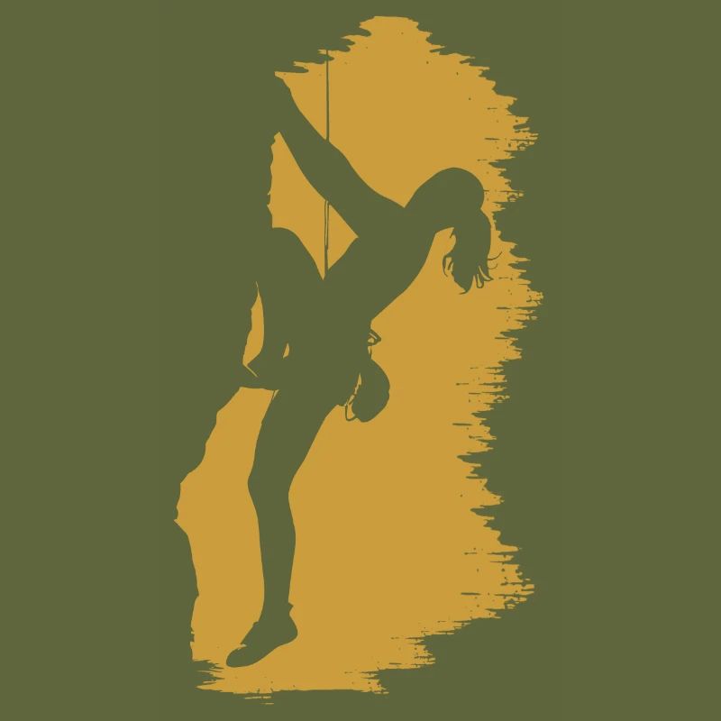 kletternde mädchen kletterer ein roccher