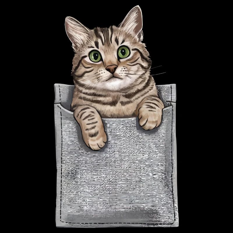 Laperm Katze in der Tasche Geschenk