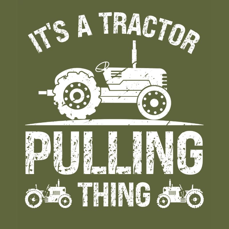 Es ist eine Traktor ziehende Sache
