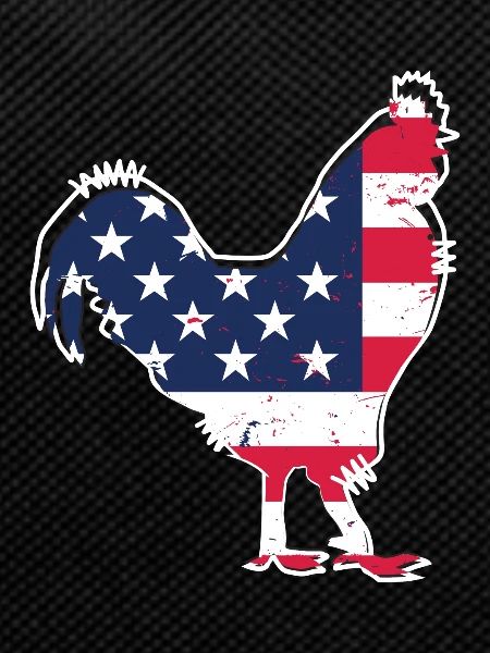USA Flag Hen -
