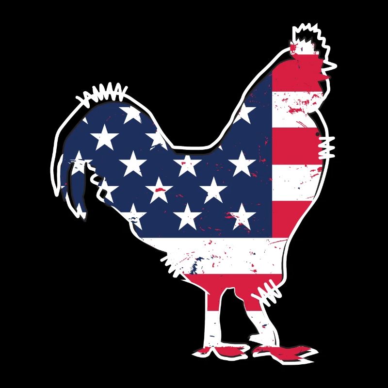 USA Flag Hen -