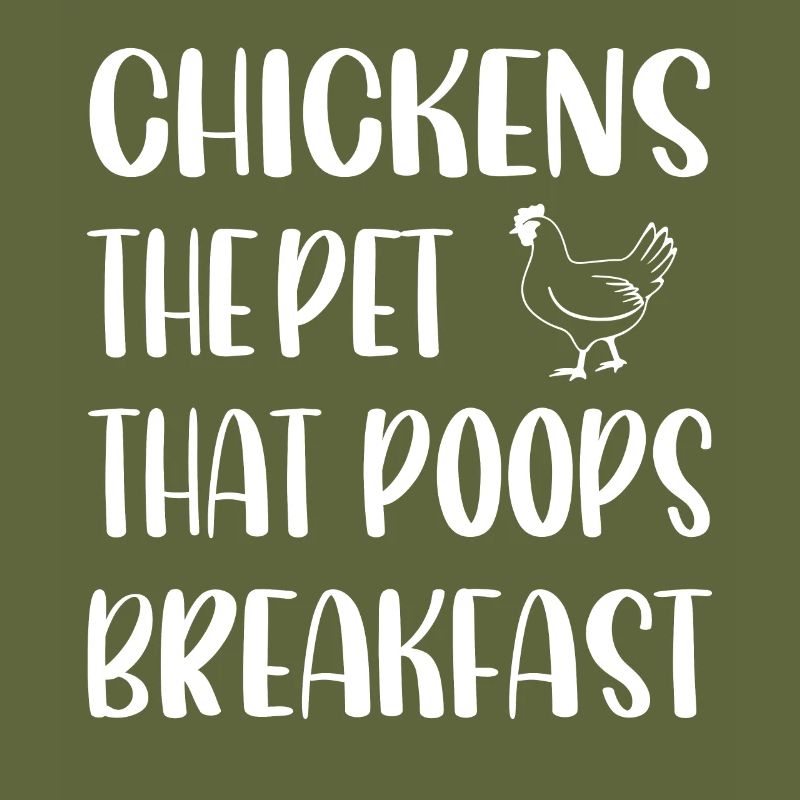 Poulets Le petit-déjeuner de caca d’animal -