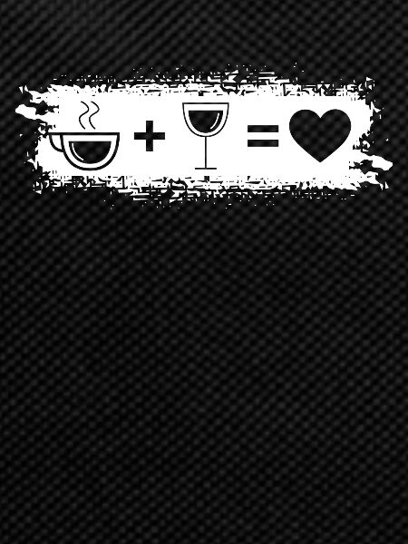 Grunge Rectangle - Heart - Wine - Coffee -