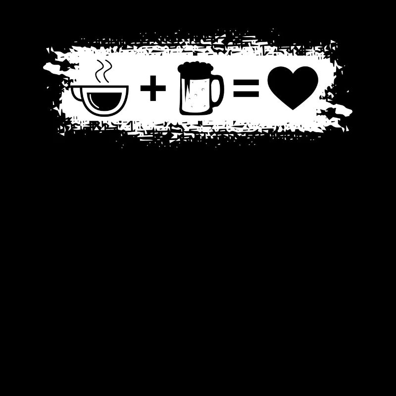 Grunge Rectangle - Coeur - Bière - Café -