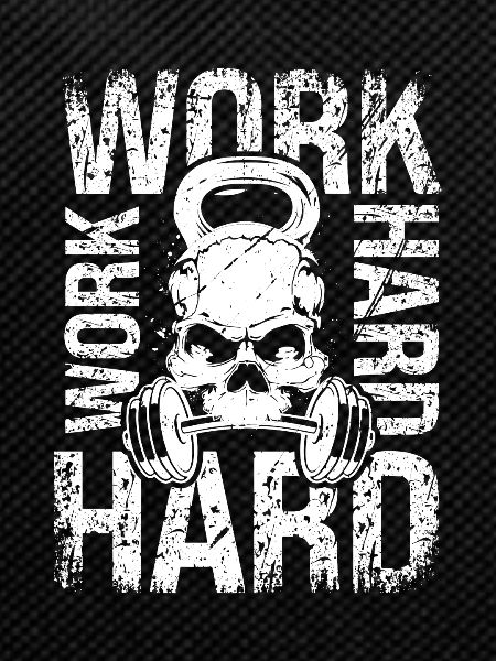 Arbeite hart -