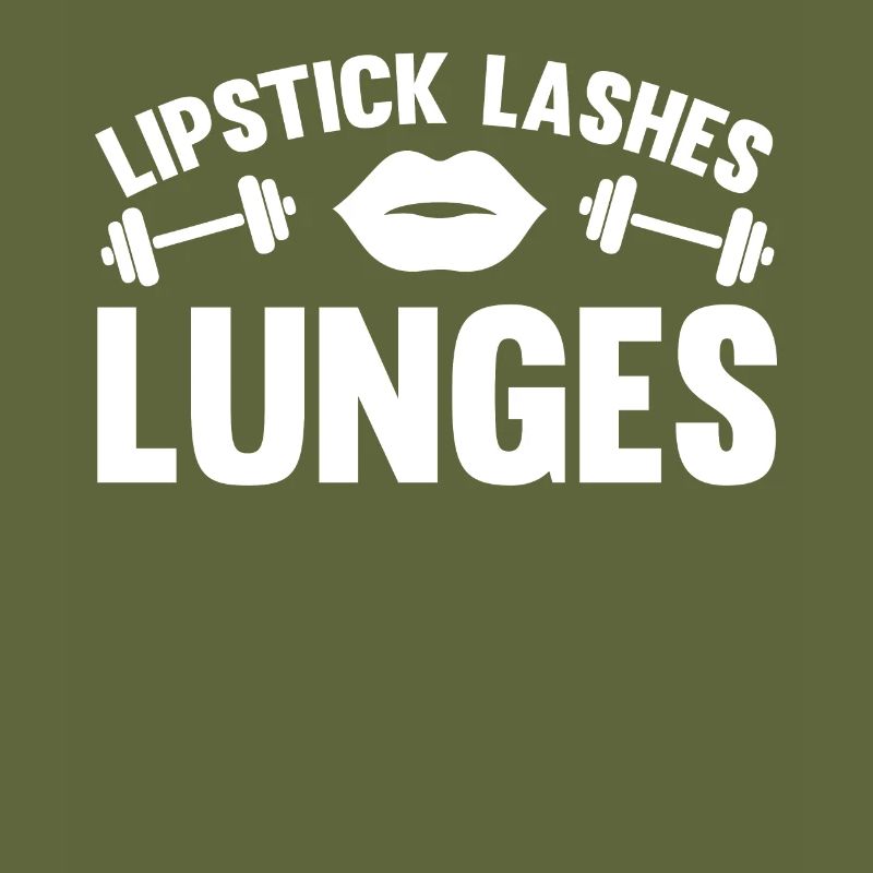 Lipstick eyelashes lunges -