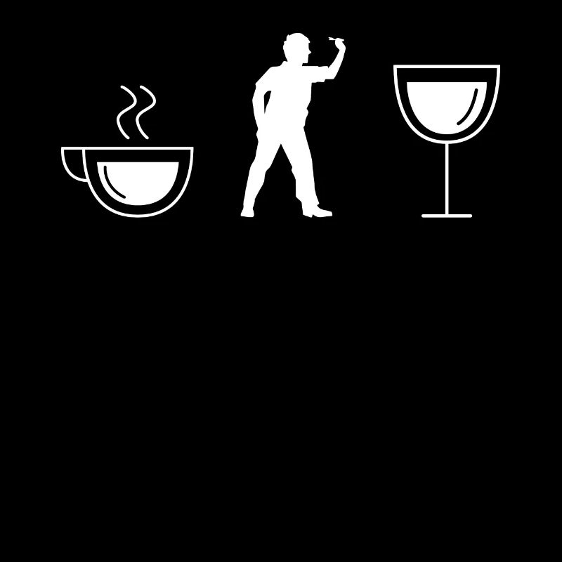 Vin - Café - Joueur de fléchettes -