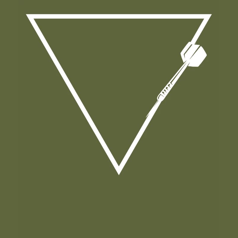 Triangle de ligne - fléchette -