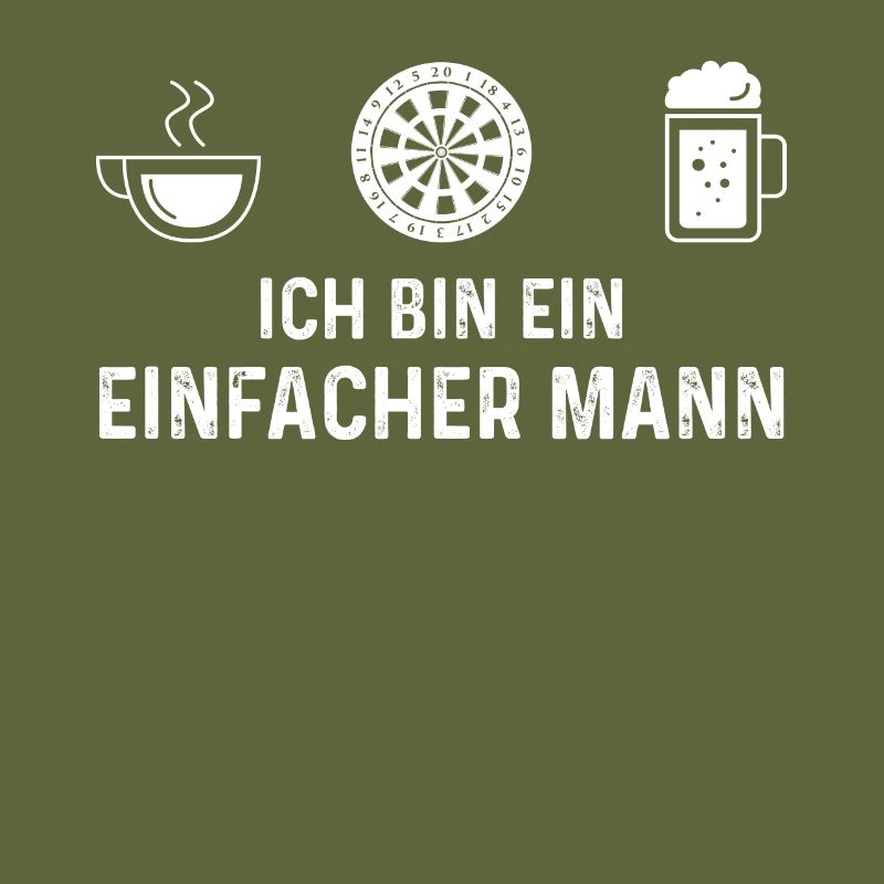 Ich Bin Ein Einfacher Mann - Dartscheibe -