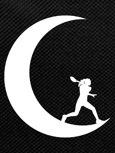 Crescent Moon - Tennis Playing Woman -