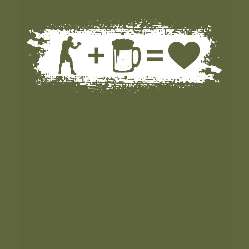 Grunge Rectangle - Coeur - Bière - Guy Boxe -