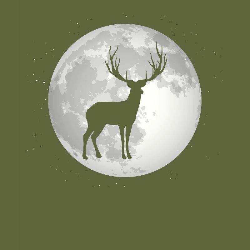 Full Moon - Deer -