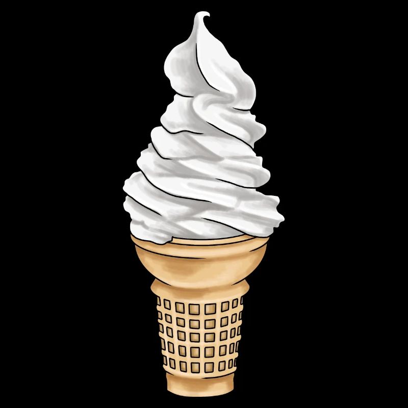 Soft ice cream cone ice cream parlor