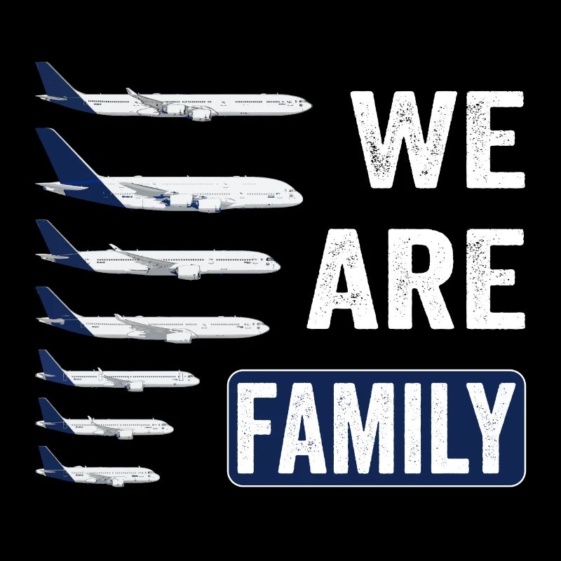 Flugzeug Familie - Geschenk Pilot