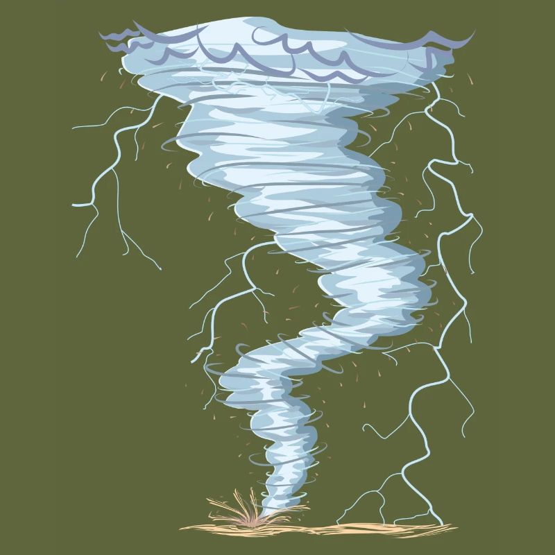 Météo Tornado Windhose Sturmjäger design cool