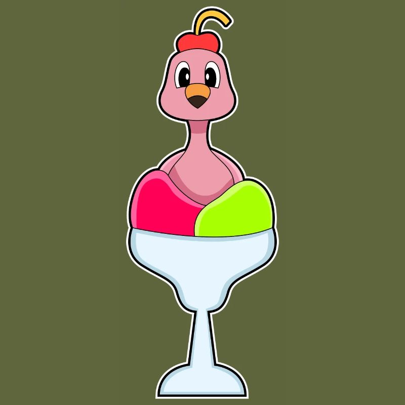 Flamingo Crème Glacée Cerise