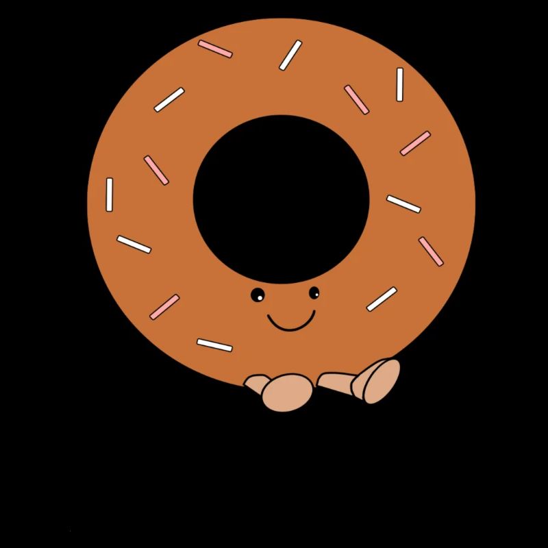 Süßer Comic-Doughnut