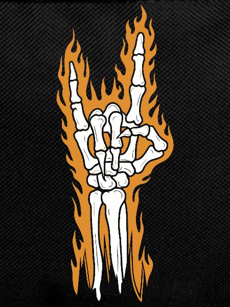 Fiery Rock Hand