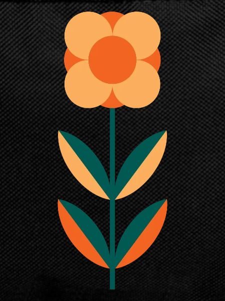 Minimalistisches Sommer-Mohnblüten-Design
