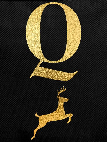 Letter Q Golden Deer - Gift Idea