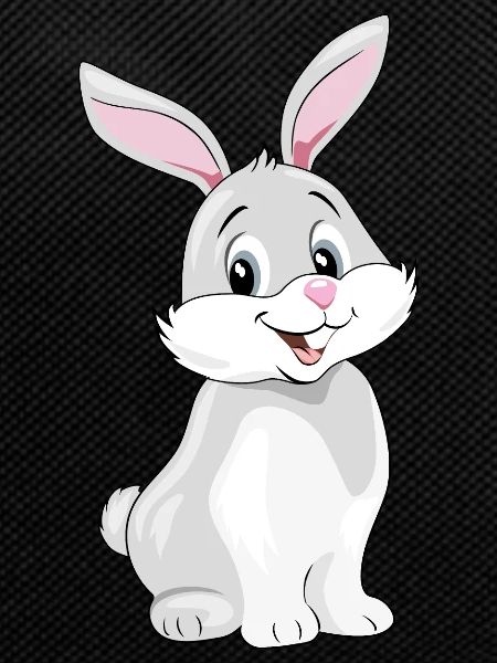Cute smiling rabbit