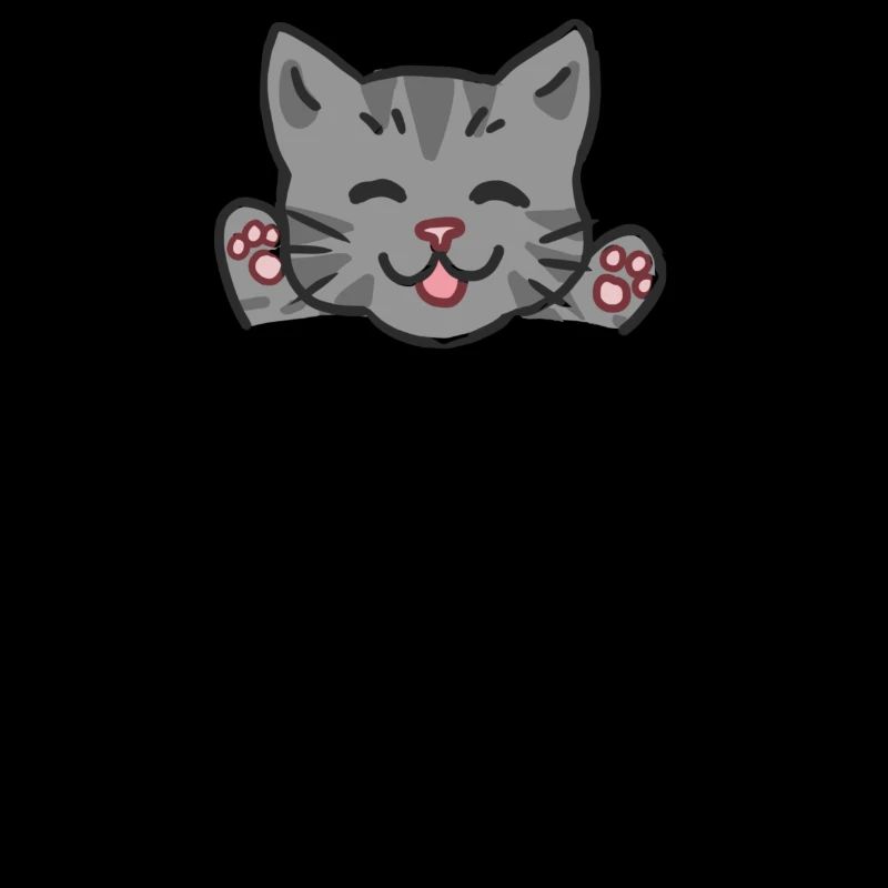 Sacs mignons chat. mignon animal de poche.
