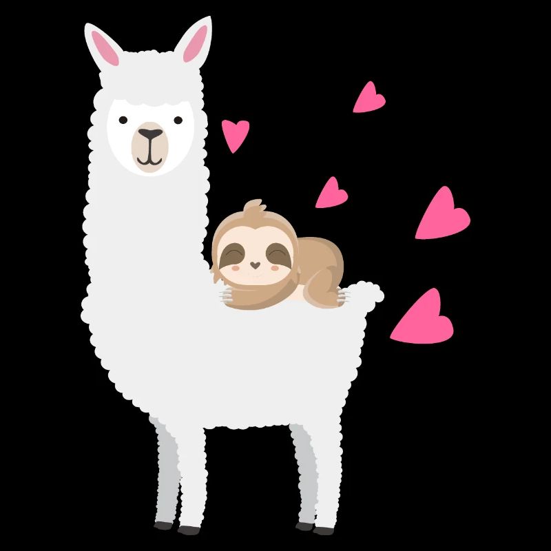 Sloth Riding Llama T-shirt d'anniversaire de la Saint-Valentin