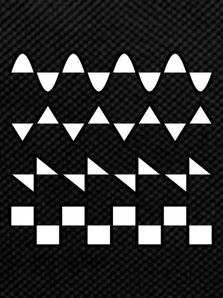 Analog Waveform White