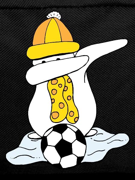 Christmas Snowman Dabbing Football
