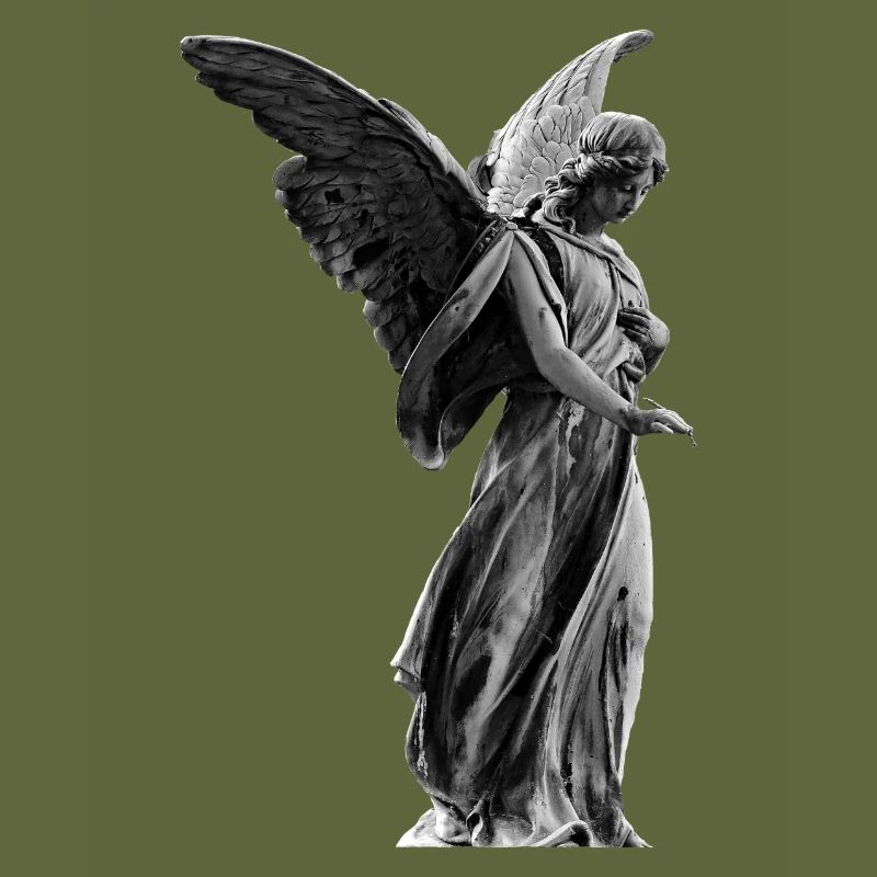 sculpture Ange - Conception, blanc