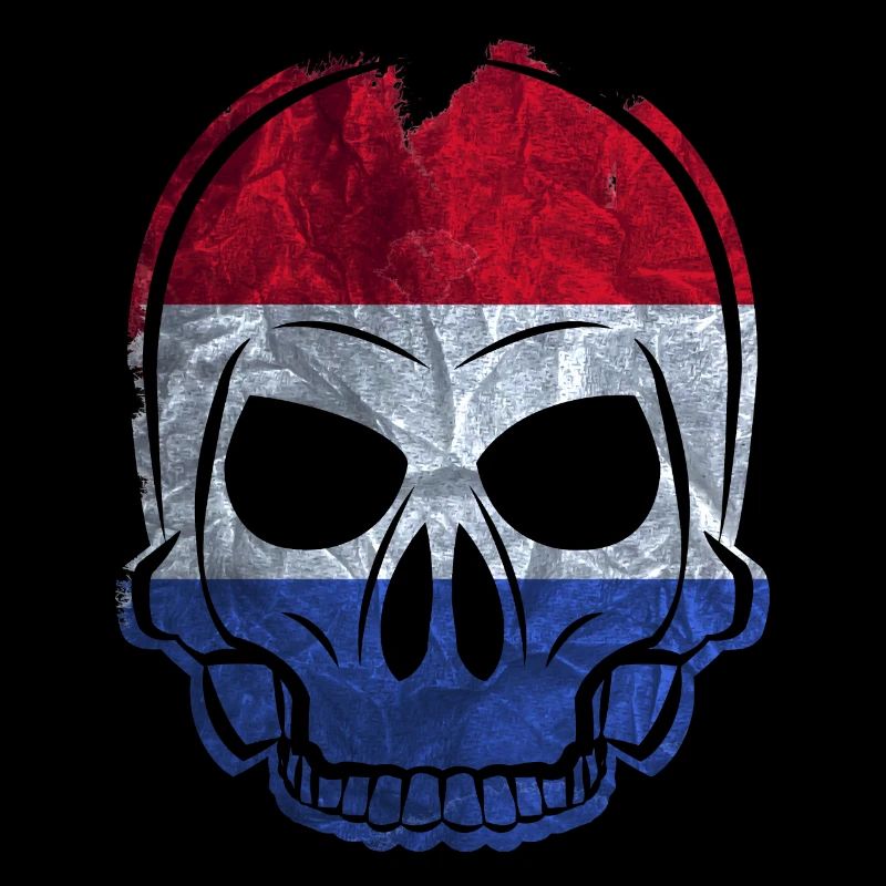 MMJ Netherlands flag skull
