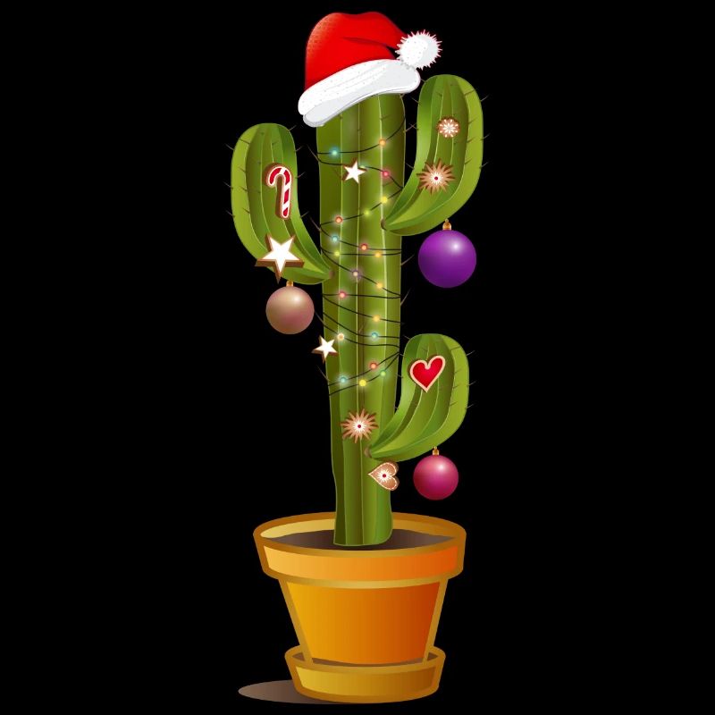 Cactus décorés de Noël pour Noël